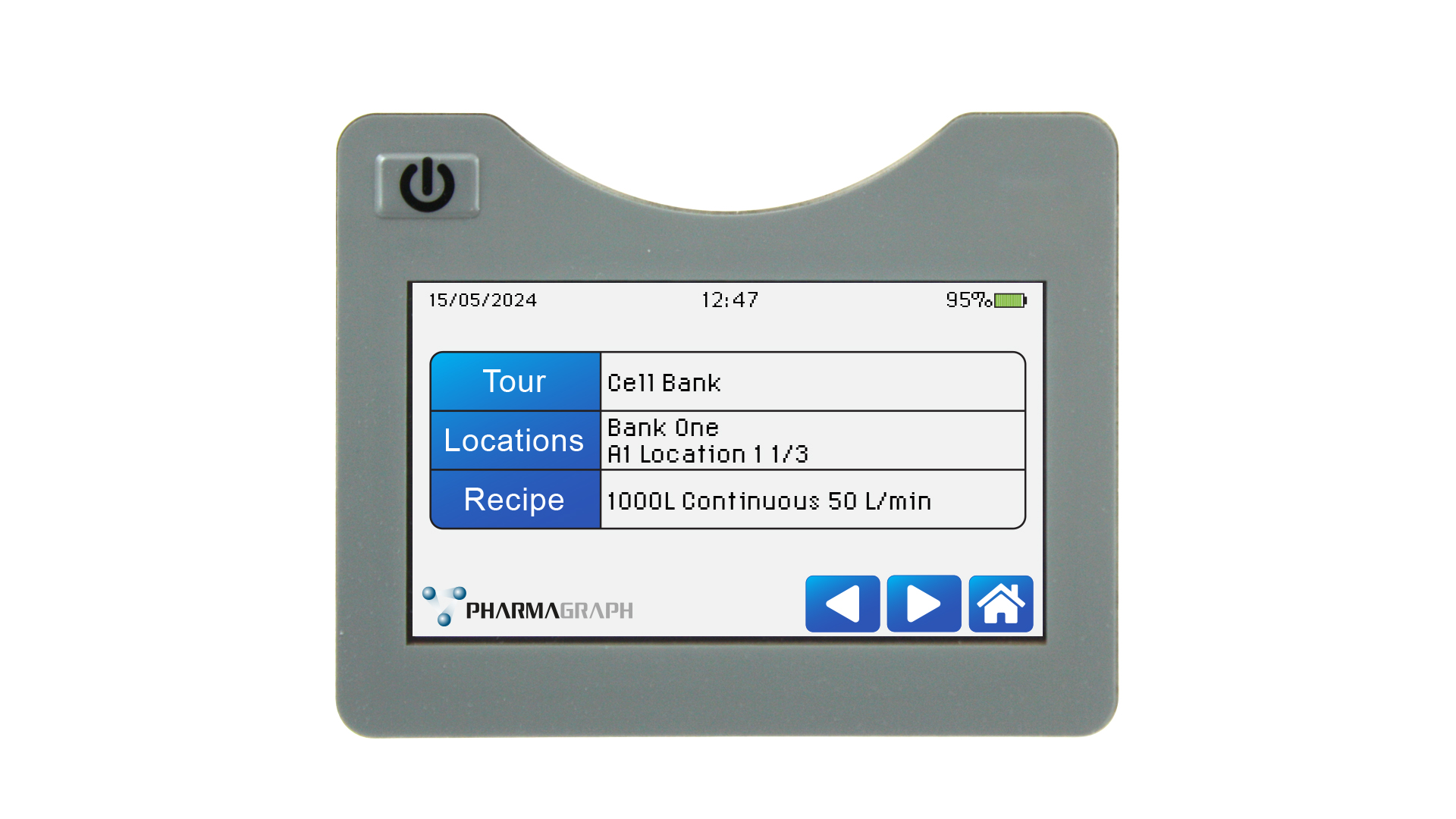 iVAS Roam Tour Info Screen